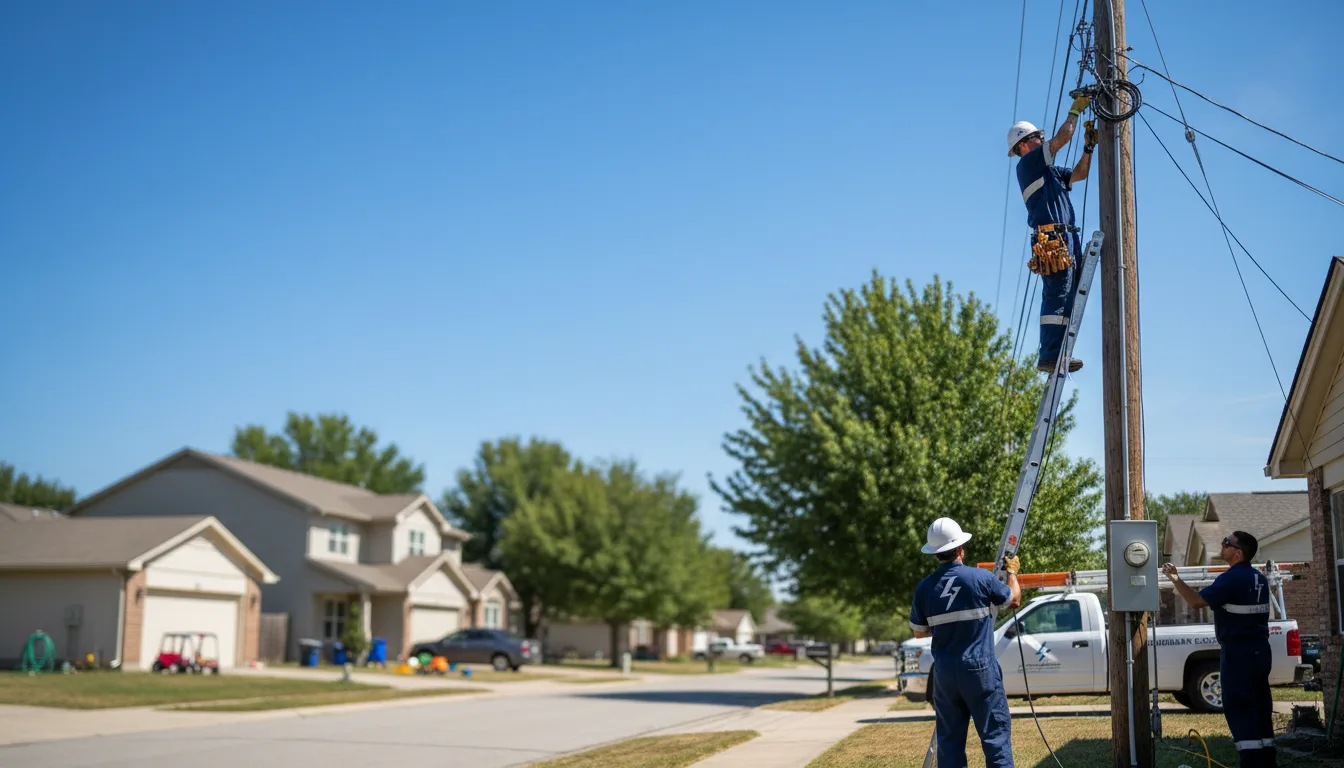 Residential electrician providing installation services in Lake City, AR
